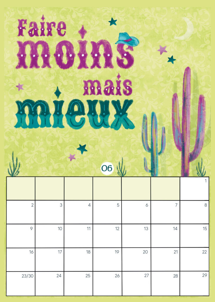 calendrier de bureau 2025