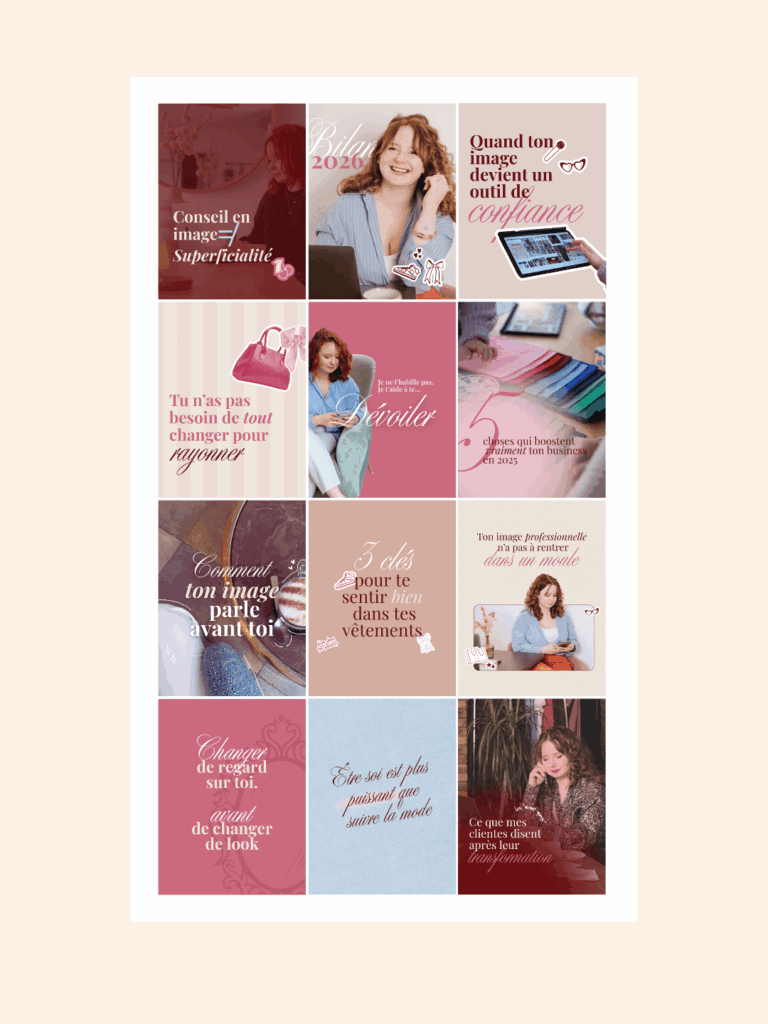 Feed instagram réalisé par le Studio pour Maylinne Agency